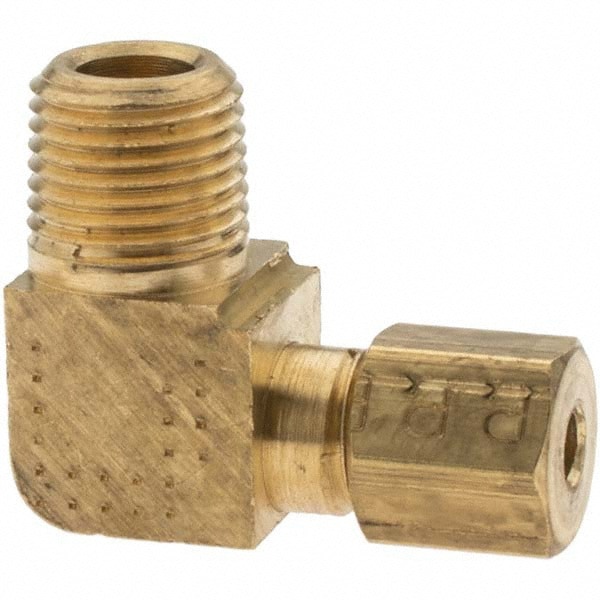 Compression Tube Male Elbow: 1/8-27