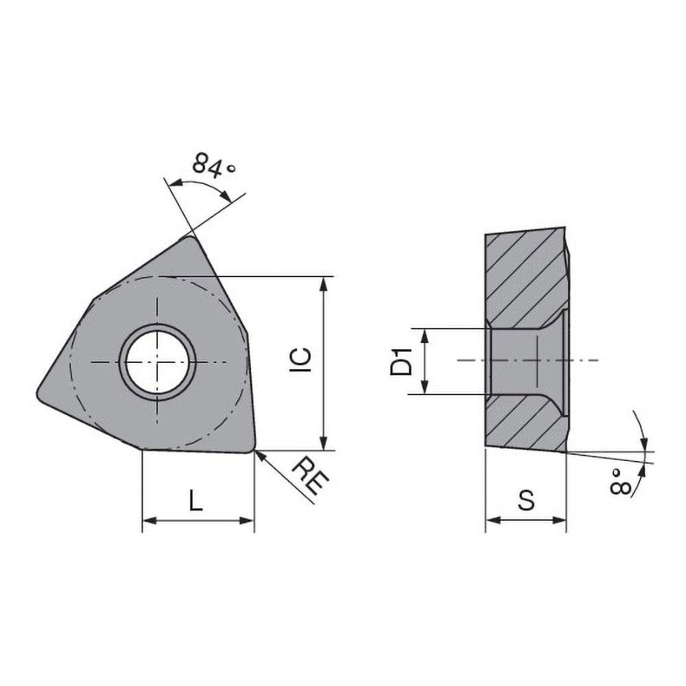 Indexable Drill Insert: WOEXW2903 BK6425, Solid Carbide