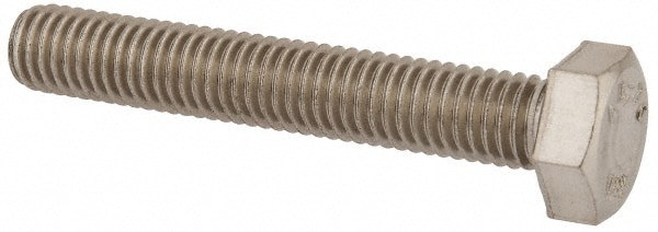 Hex Head Cap Screw: M8 x 1.25 x 50 mm, Grade 316 & Austenitic Grade A4 Stainless Steel, Uncoated