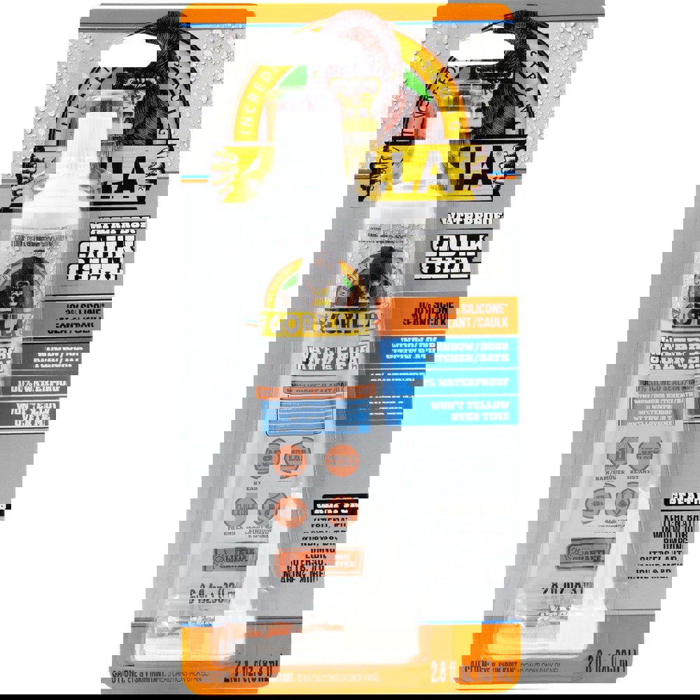 Caulk & Sealants; Chemical Type: Silicone ; Product Type: Sealant ; Container Size: 2.8 oz ; Container Type: Tube ; Color: Clear ; Application: Kitchen, Bath, Window, Door, Plumbing, Gutters, Auto, Marine & More