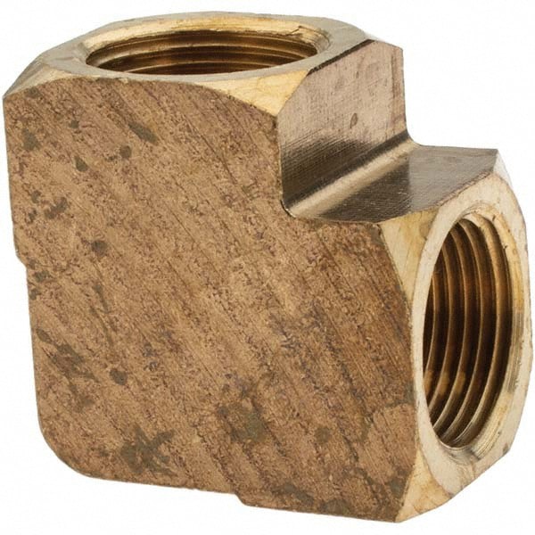 Brass Pipe 90 &deg; Elbow: 3/4 x 3/4