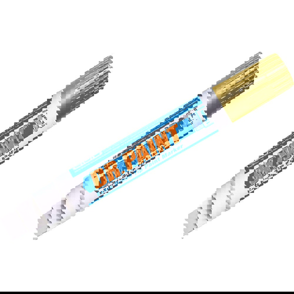 Markers & Paintsticks; Marker Type: Liquid Paint Marker; Tip Shape: Chisel; Color: Metallic Gold; Ink Type: Water Base; Fade Resistant; Water Resistant; Tip Type: Broad; Large; Chisel; For Use On: Posters; Glass; Canvas; Paper; Plastic; Rubber; Stone; Str