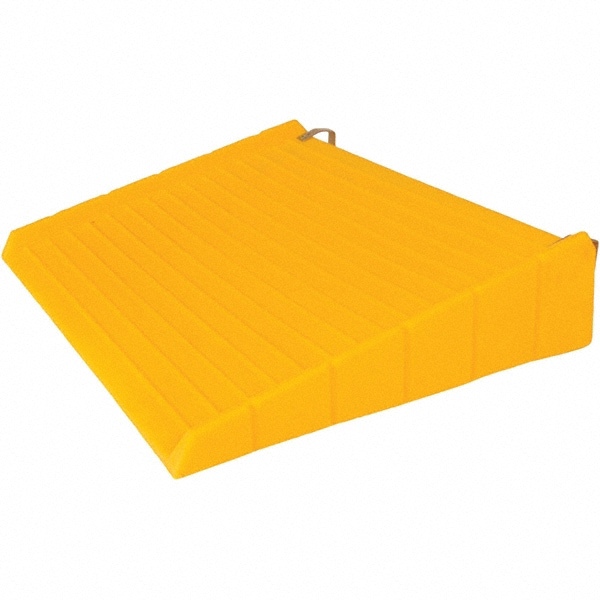 Ramps for Spill Containment; Maximum Load Capacity: 600.0lb ; Overall Width: 2.0in; 24in ; Overall Height: 5.80in ; Material: Polyethylene ; Color: Yellow