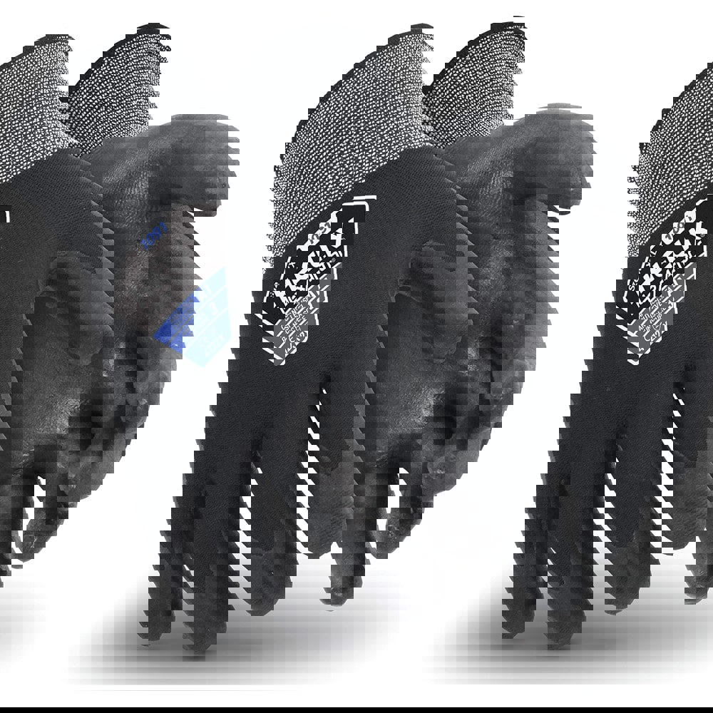 Cut & Puncture-Resistant Gloves: Size S, ANSI Cut A1, ANSI Puncture 3, Foam Nitrile, Nylon Blend