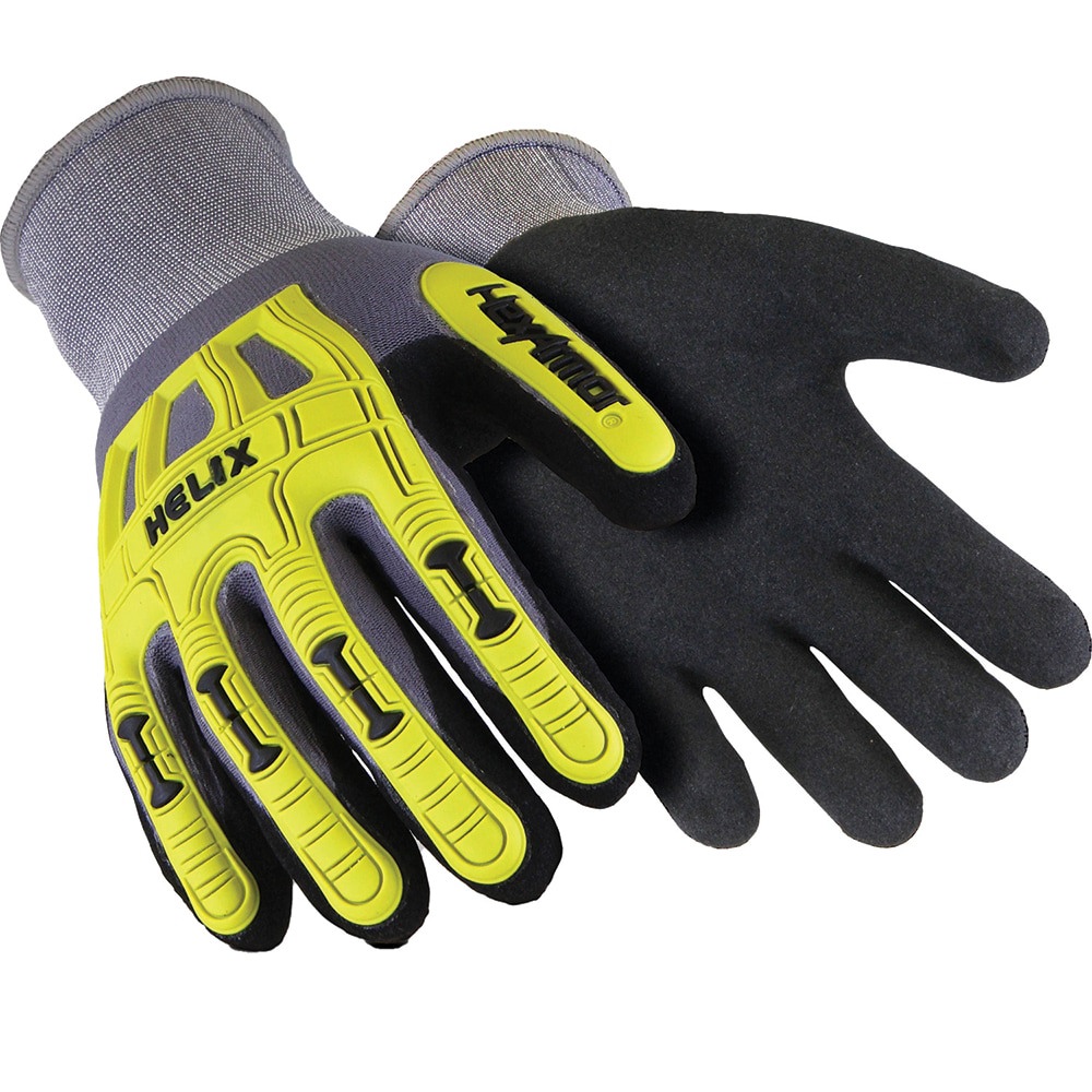 Cut & Puncture-Resistant Gloves: Size 2XL, ANSI Cut A1, ANSI Puncture 3, Foam Nitrile, Nylon Blend