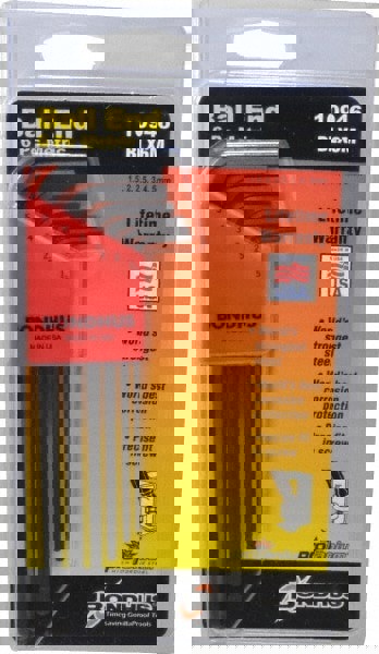 6 Piece L-Key Ball End Hex Key Set