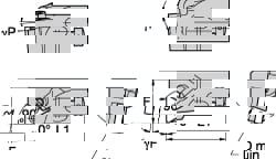 Indexable Turning Toolholder: MTFNR204D, Clamp & Screw
