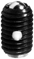 Threaded Ball Plunger: M5 x 0.8, 2.38 mm Ball Dia, 13 mm Body Length, 0.6 mm Max Ball Reach