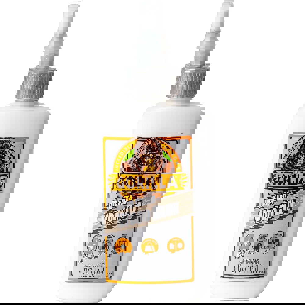 Glue; Glue Type: Wood Glue ; Container Size: 4 oz ; Container Type: Squeeze Bottle ; Working Time: 5-10 Minutes ; Color: Clear ; Full Cure Time (Hours): 24.00