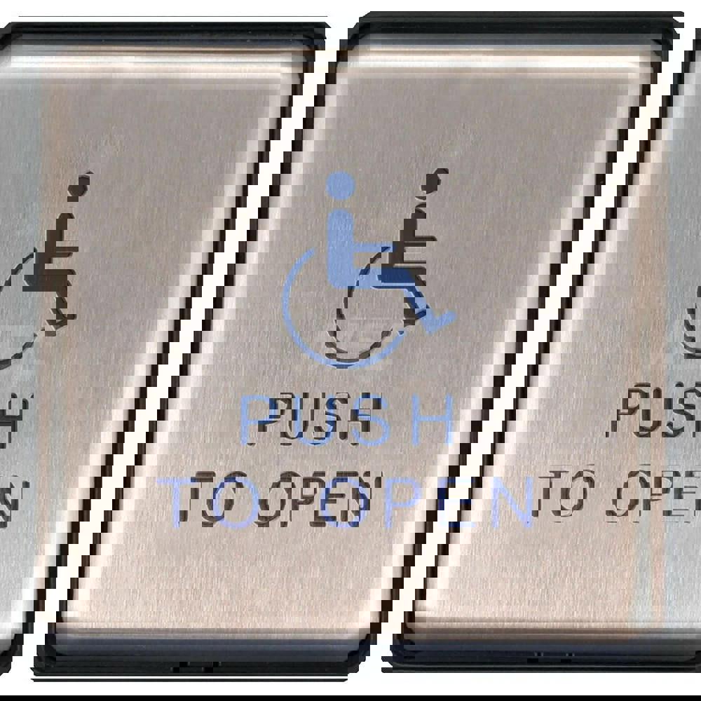 Electromagnet Lock Accessories; Accessory Type: Pushplate ; For Use With: Outdoor Environments or Wash-Down Applications ; Material: Stainless Steel