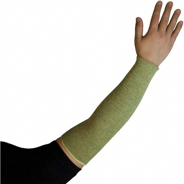 Kut-Gard Cut-Resistant Sleeves: Size Universal, ACP & Kevlar, 1 Ply, Green, ANSI Cut A3