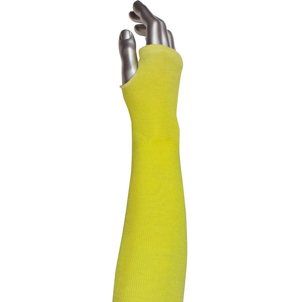 Cut-Resistant Sleeves: Size Universal, Cotton & Polyester, Yellow, ANSI Cut A3