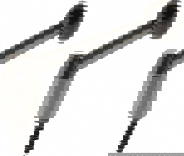 Metric Size Threaded Stud Adjustable Clamping Handle: M10 x 1.50 Thread, 16 mm Hub Dia, Steel