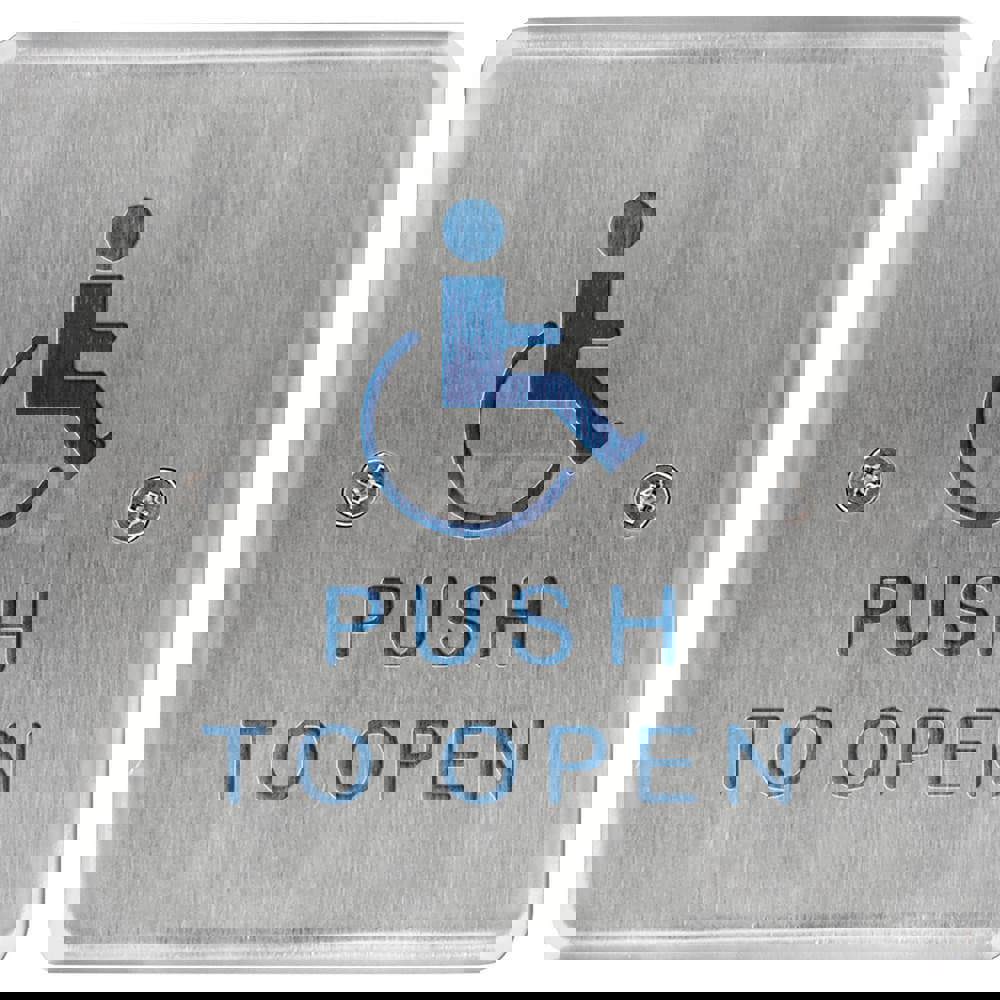 Push Plates; Material: Stainless Steel ; Width (Inch): 5 ; Overall Length (Inch): 4.50 ; Finish/Coating: Stainless Steel ; Shape: Square ; Plate Thickness: 0.1250