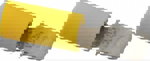 Wire Disconnect: Male, Yellow, Vinyl, 12-10 AWG, 1/4