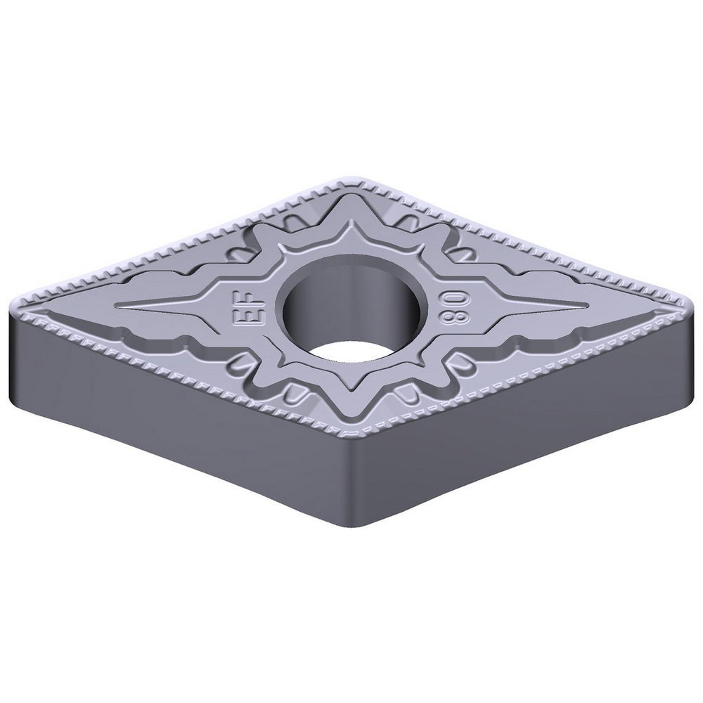Turning Inserts; Relief Angle: 0 ; Insert Style: DNGG ; Corner Radius (Decimal Inch): 0.0315 ; Included Angle: 55.0 ; Manufacturer Grade: AC5005S ; Coating/Finish: Absotech