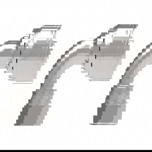 Hydraulic Hose Female ORS Swivel Short Drop 90 Elbow: Hose Size 10, 1-3/16-12 Thread