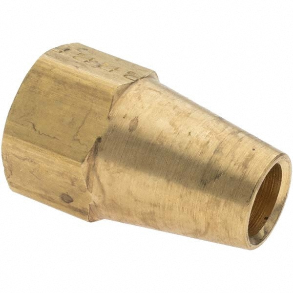 Brass Flared Tube Long Nut: 3/8