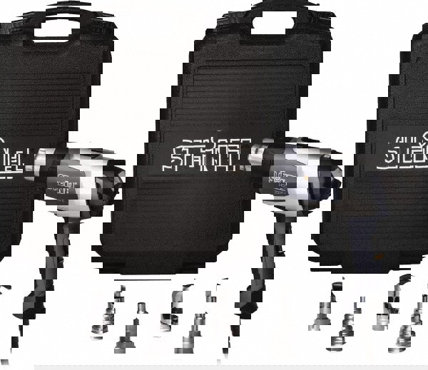 120 to 1,200&deg;F Heat Setting, 4 to 13 CFM Air Flow, Heat Gun Kit