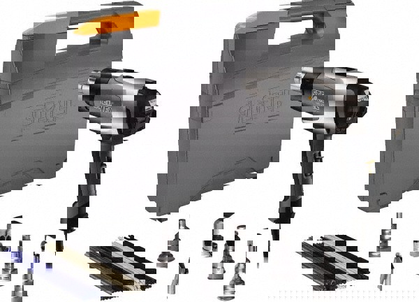 120 to 1,200&deg;F Heat Setting, 4 to 13 CFM Air Flow, Heat Gun Kit