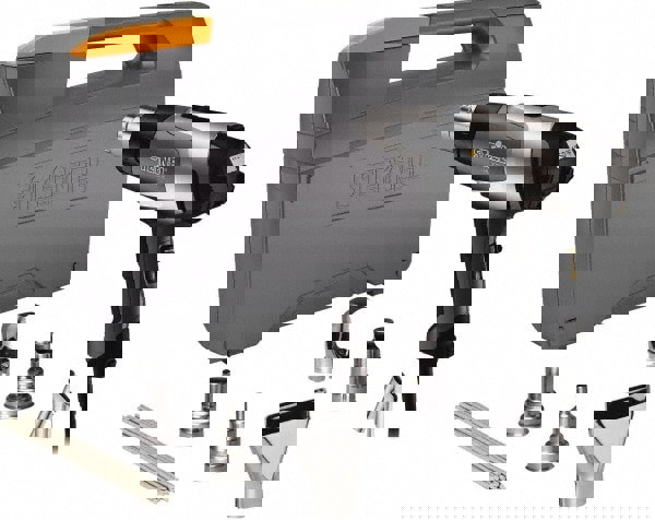 120 to 1,150&deg;F Heat Setting, 4 to 13 CFM Air Flow, Heat Gun Kit