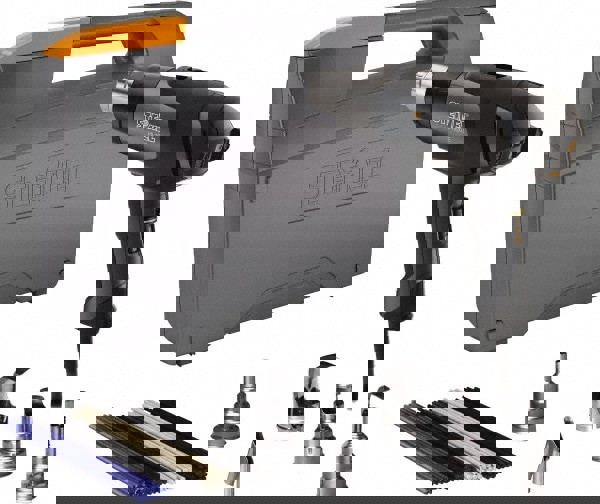 120 to 1,100&deg;F Heat Setting, 4 to 13 CFM Air Flow, Heat Gun Kit