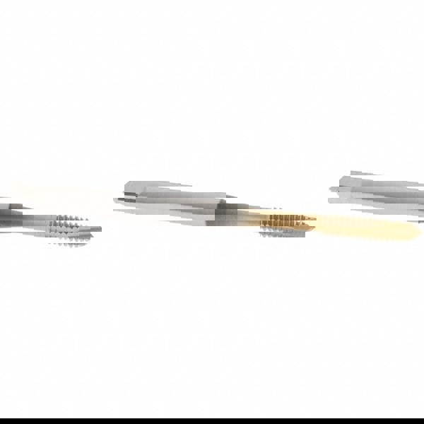 Spiral Point Tap: #4-40 UNC, 3 Flutes, Plug Chamfer, HSS-E-PM, TiN Coated