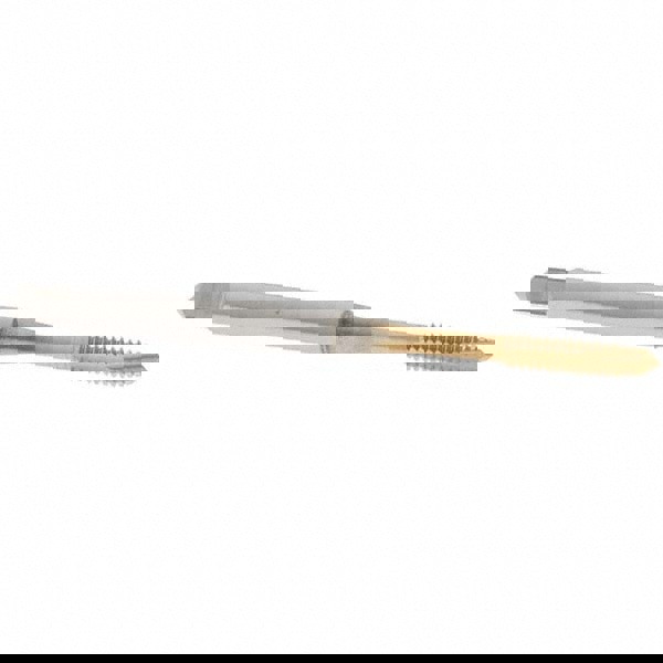 Spiral Point Tap: #4-40 UNC, 3 Flutes, Plug Chamfer, HSS-E-PM, TiN Coated