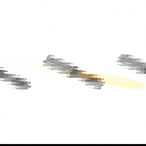 Spiral Point Tap: #6-32 UNC, 3 Flutes, Plug Chamfer, 2B Class of Fit, HSS-E-PM, TiN Coated