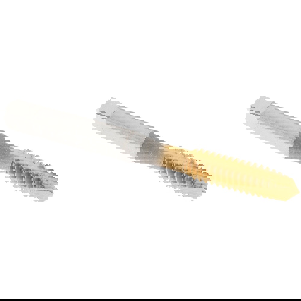 Spiral Point Tap: 1/4-20 UNC, 3 Flutes, Plug Chamfer, HSS-E-PM, TiN Coated