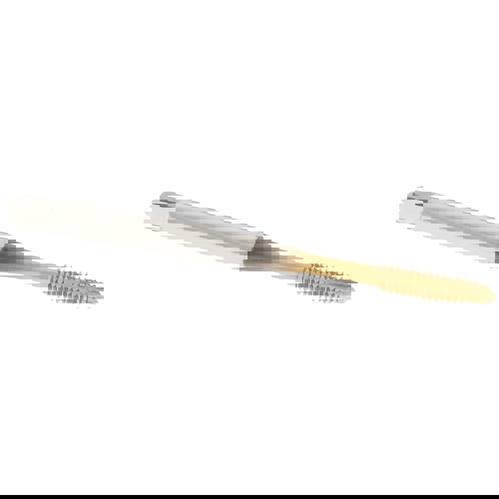 Spiral Point Tap: #4-40 UNC, 3 Flutes, Plug Chamfer, HSS-E-PM, TiN Coated