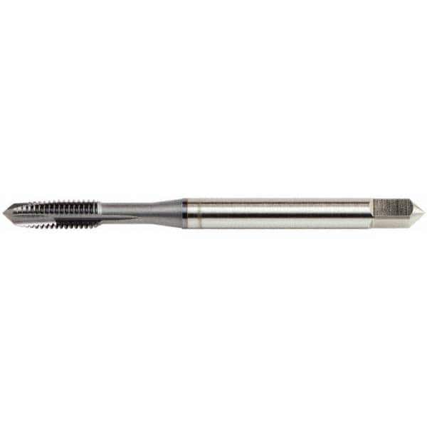Spiral Point Tap: 7/16-20 UNF, 3 Flutes, Plug, Vanadium High Speed Steel, Nitride Coated