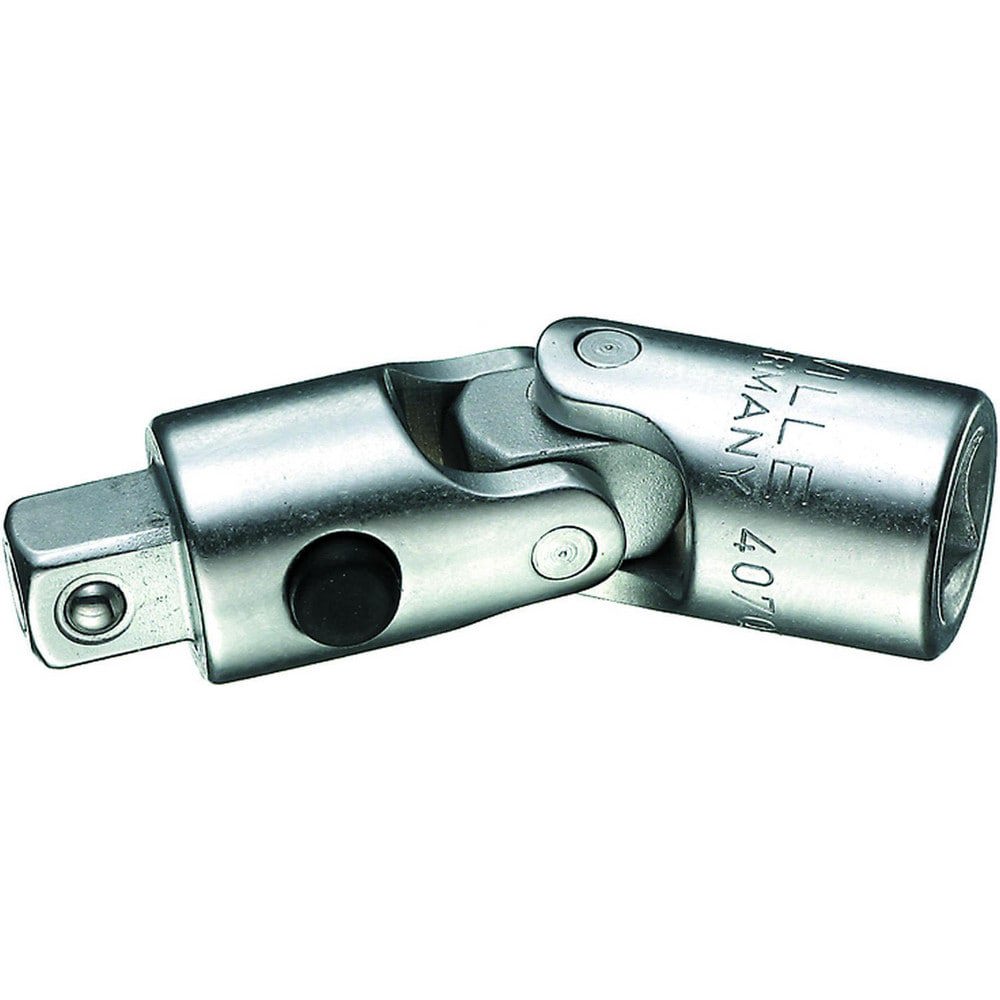 Socket Adapters & Universal Joints; Joint Type: Pin & Block ; Male Size: 1/4 ; Female Size: 1/4 ; Maximum Operating Angle: 300 ; Overall Length (Decimal Inch): 2.1700 ; Finish: Chrome-Plated