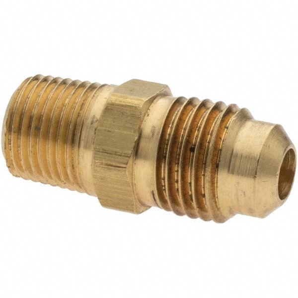 Brass Flared Tube Connector: 1/4