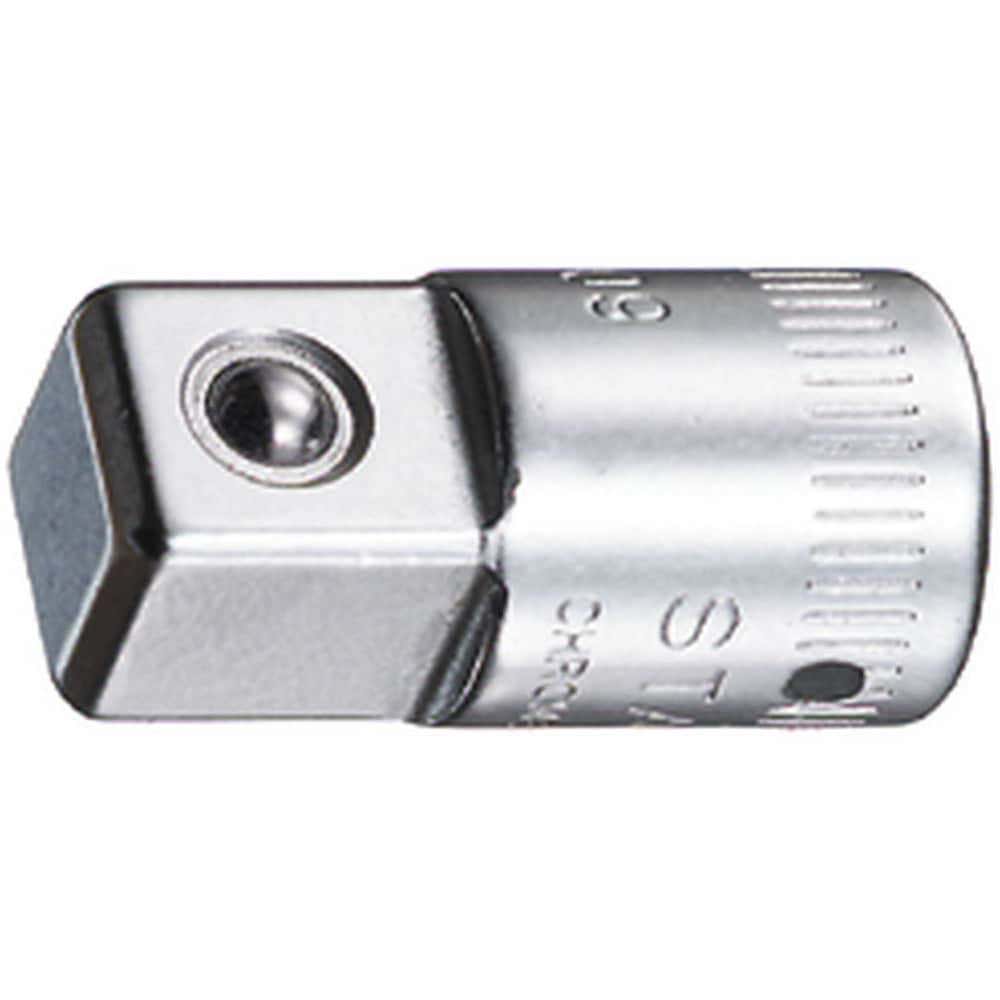 Socket Adapters & Universal Joints; Adapter Type: Convertor ; Male Size: 3/8 in ; Female Size: 1/4 ; Male Drive Style: Square ; Overall Length (Inch): 1in ; Female Drive Style: Square