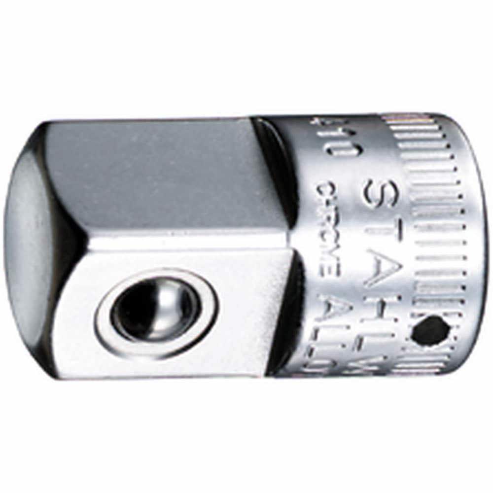 Socket Adapters & Universal Joints; Adapter Type: Convertor ; Male Size: 1/2 in ; Female Size: 1/4 ; Male Drive Style: Square ; Overall Length (Inch): 1in ; Female Drive Style: Square