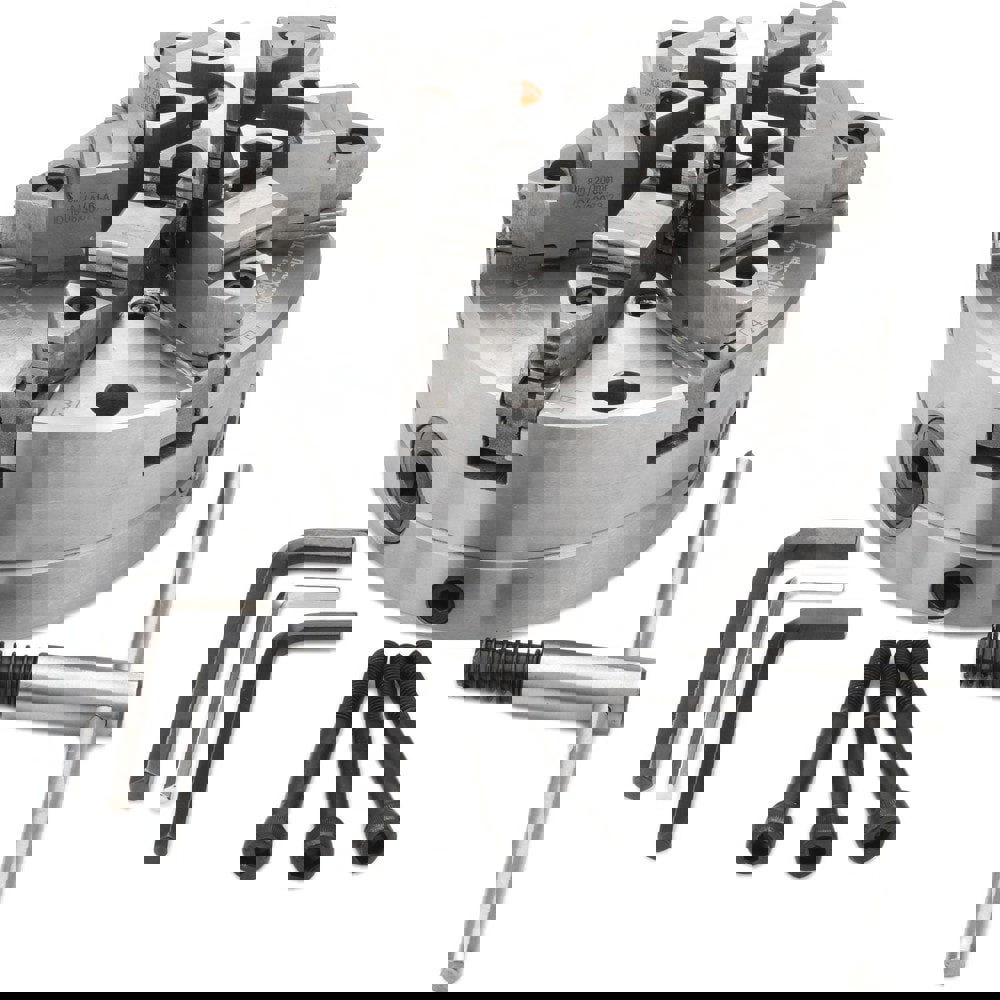 Manual Lathe Chuck: 6 Jaws, 8