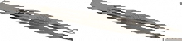 Assembly Tweezer: Slide Locking Broad Point & Serrated Body Tip, 5-3/4