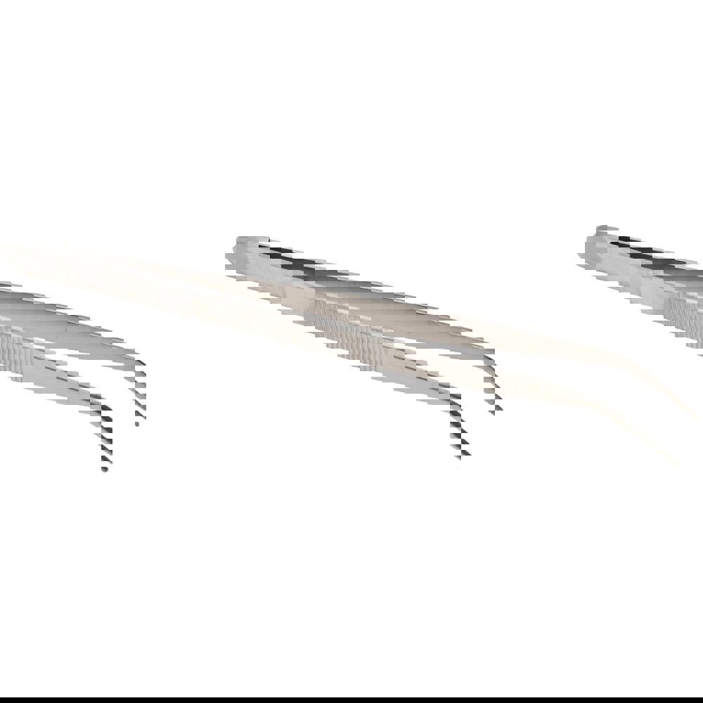 Assembly Tweezer: Stainless Steel, Bent Tip, 6-1/4