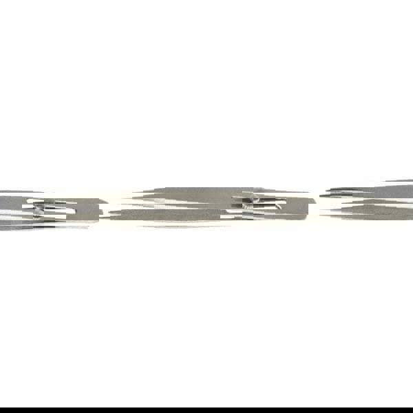 Assembly Tweezer: Stainless Steel, Slide Locking & Sharp Point Tip, 4-3/4