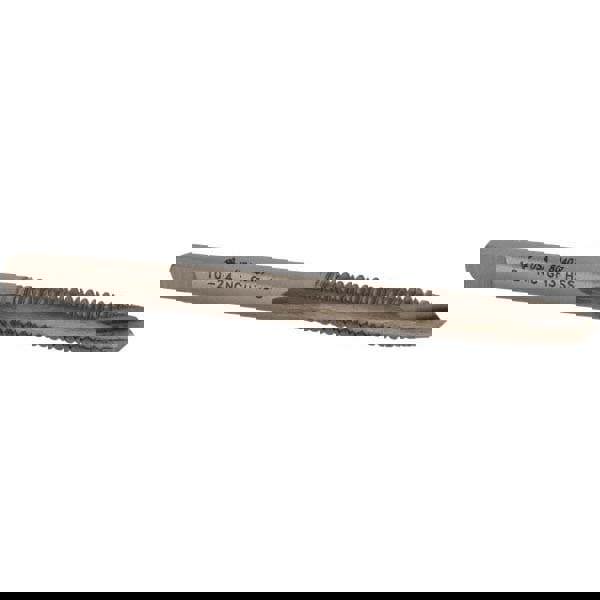 Spiral Point Tap: #10-24 UNC, 2 Flutes, Plug, 2B/3B Class of Fit, High Speed Steel, Bright Finish