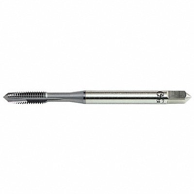 Spiral Point STI Tap: 3/8-16 UNC, 3 Flutes, Modified Bottoming, High Speed Steel, V Finish