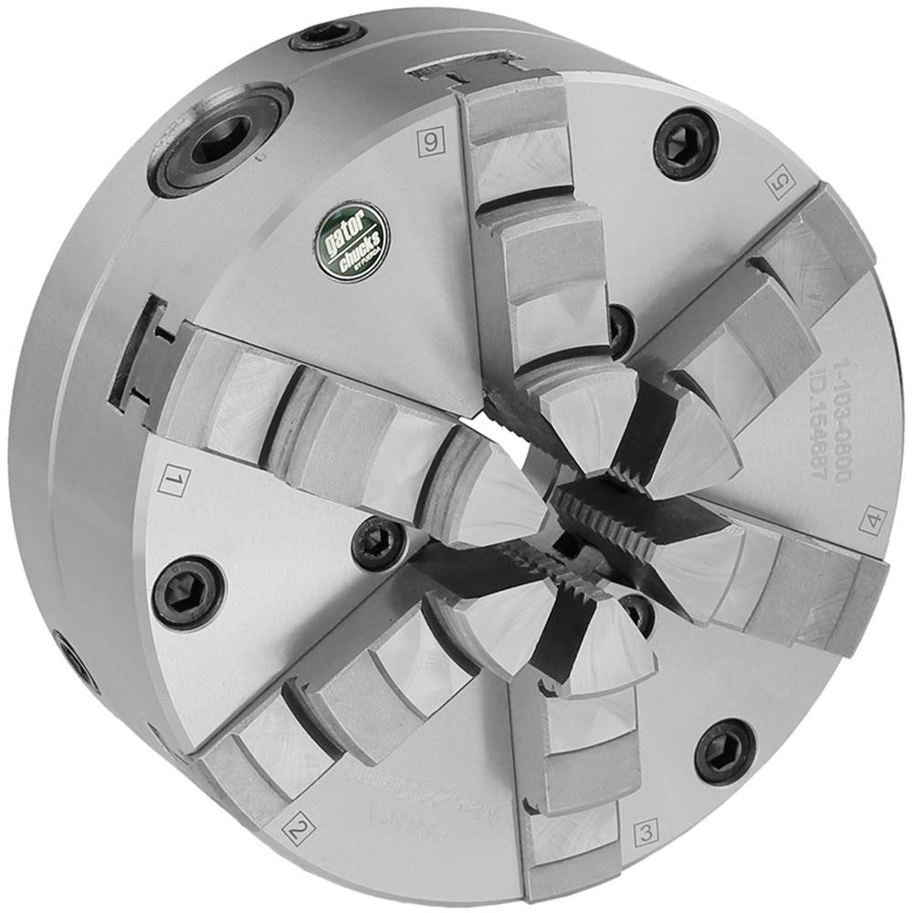 Manual Lathe Chuck: 6 Jaws, 4