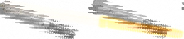 Thread Forming Tap: #5-40 UNC, 2B & 3B Class of Fit, Bottoming Chamfer, High-Speed Steel, Titanium Nitride Finish