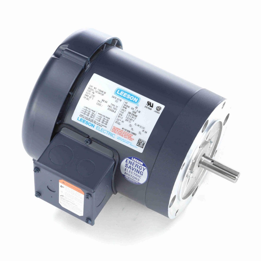 Squirrel Cage Induction Run AC Motor: TEFC Enclosure