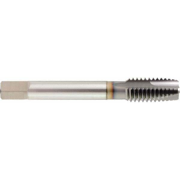 Spiral Point Tap: 1-8 UNC, 4 Flutes, Plug, High Speed Steel, TiCN Coated