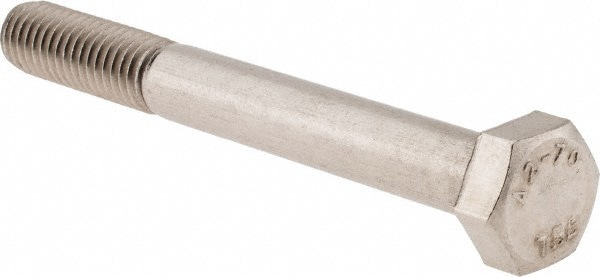 Hex Head Cap Screw: M8 x 1.25 x 70 mm, Grade 18-8 & Austenitic Grade A2 Stainless Steel