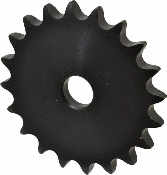 Plate Roller Chain Sprocket: 20 Teeth, 1/2