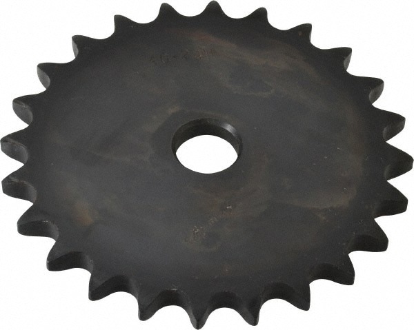 Plate Roller Chain Sprocket: 24 Teeth, 1/2
