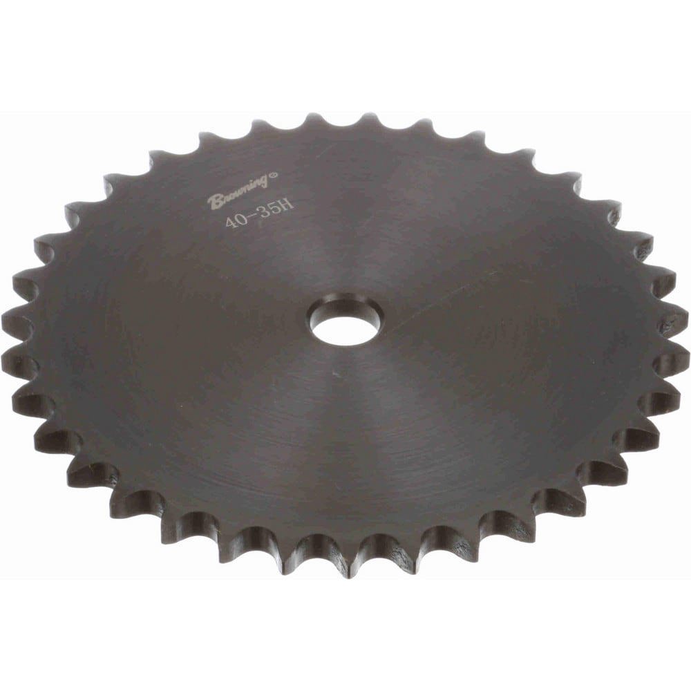Plate Roller Chain Sprocket: 35 Teeth, 1/2